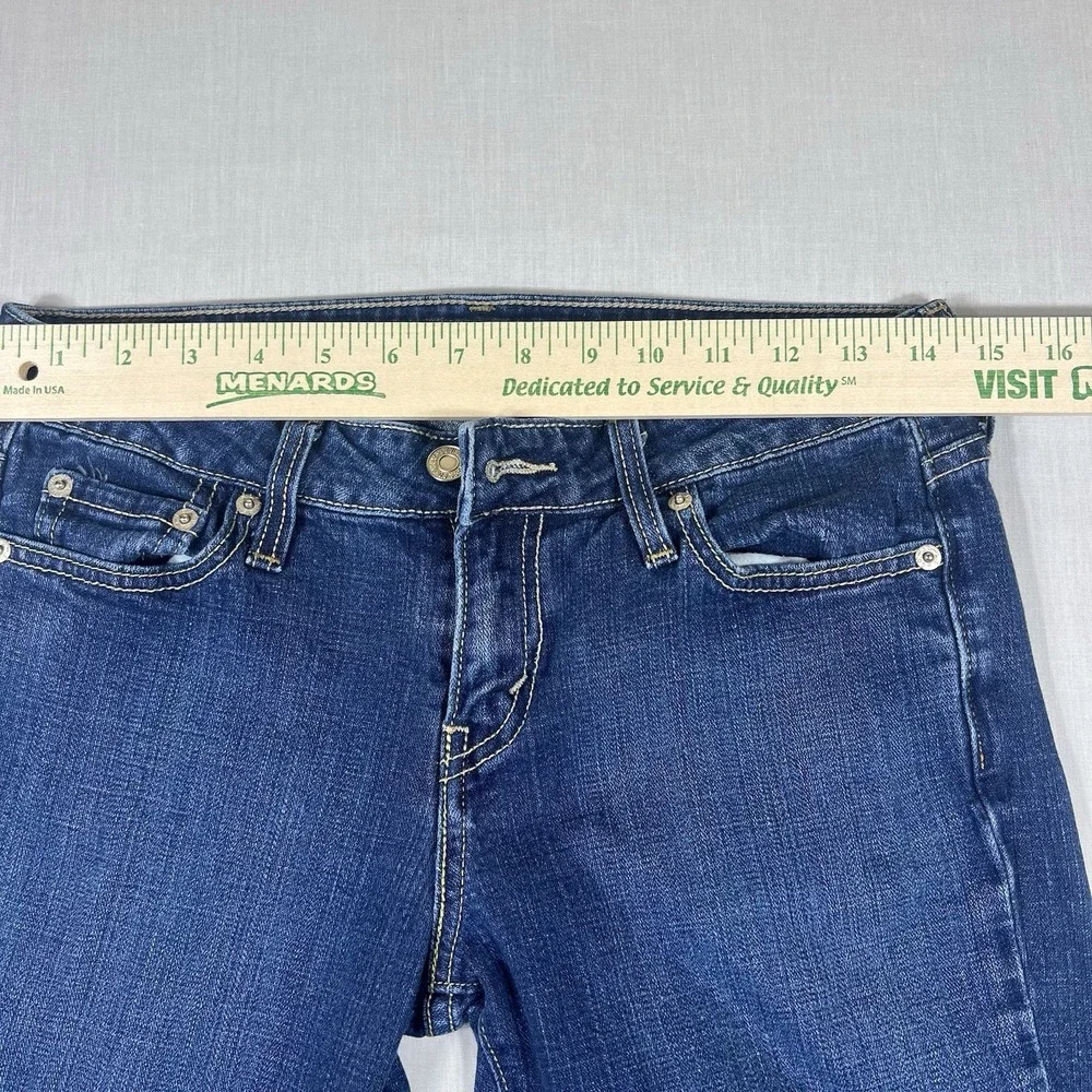 Levis 545 Low Boot Cut Jeans Womens Size 4M Blue Stretch Denim